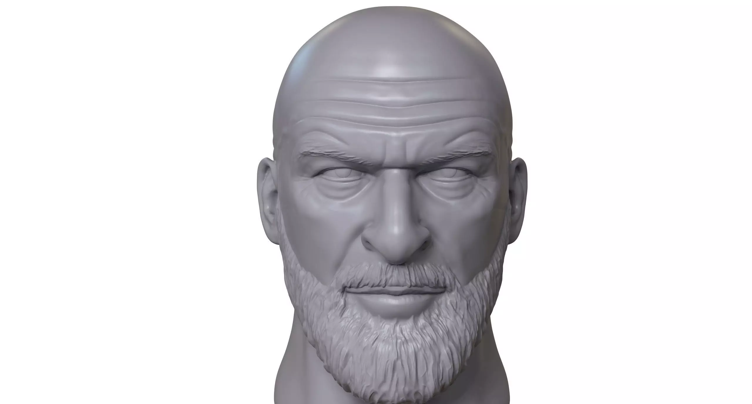 Quadriple C 3D printable portrait sculpture 3D print model_0