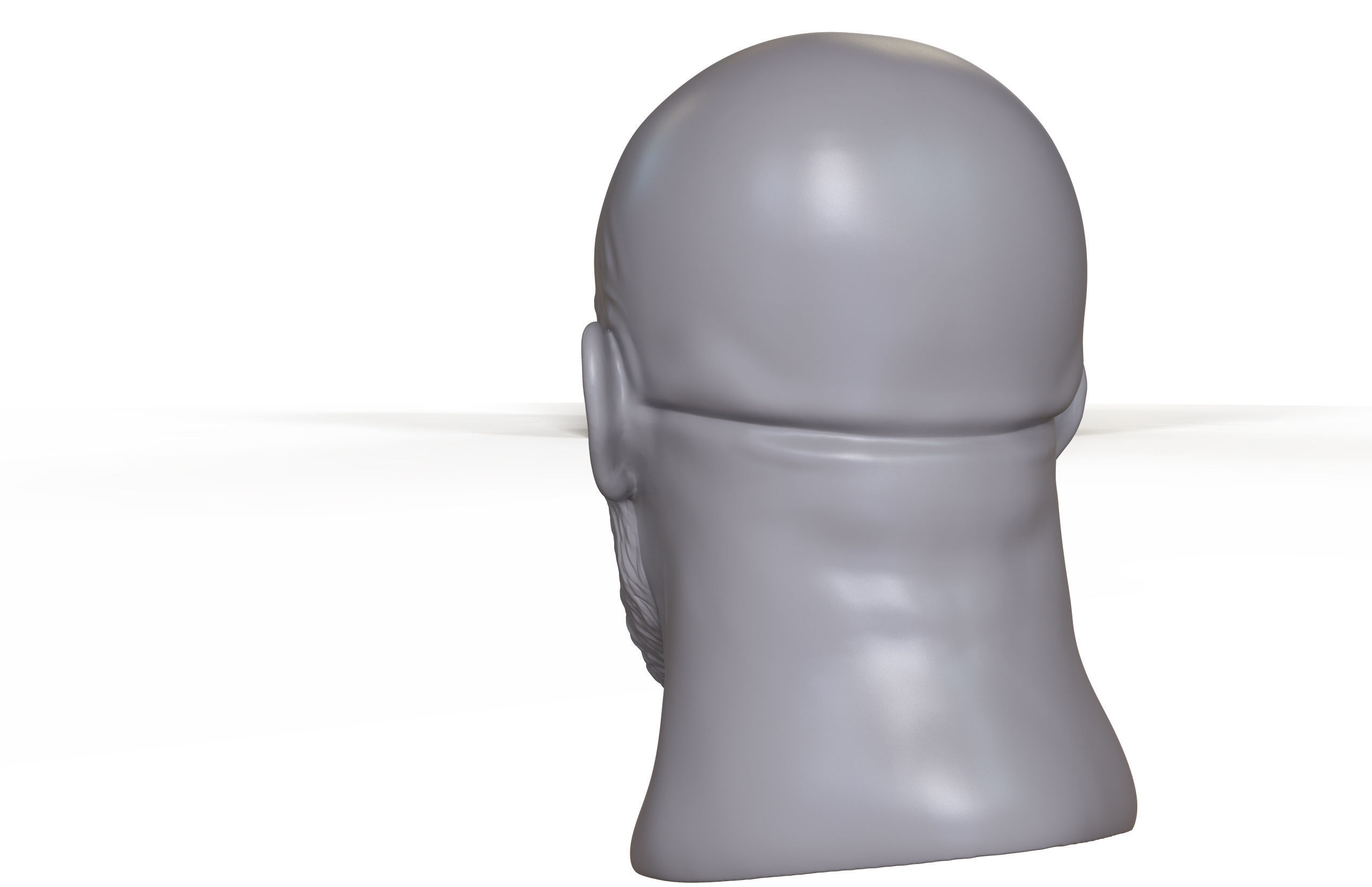 Quadriple C 3D printable portrait sculpture 3D print model_10