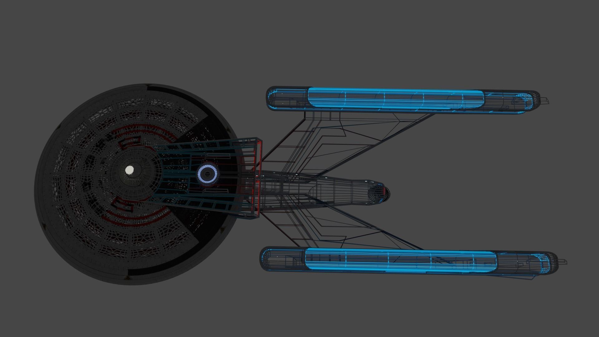Lexington Class Command Cruiser Free 3D model_6