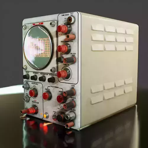 Oscilloscope video game asset