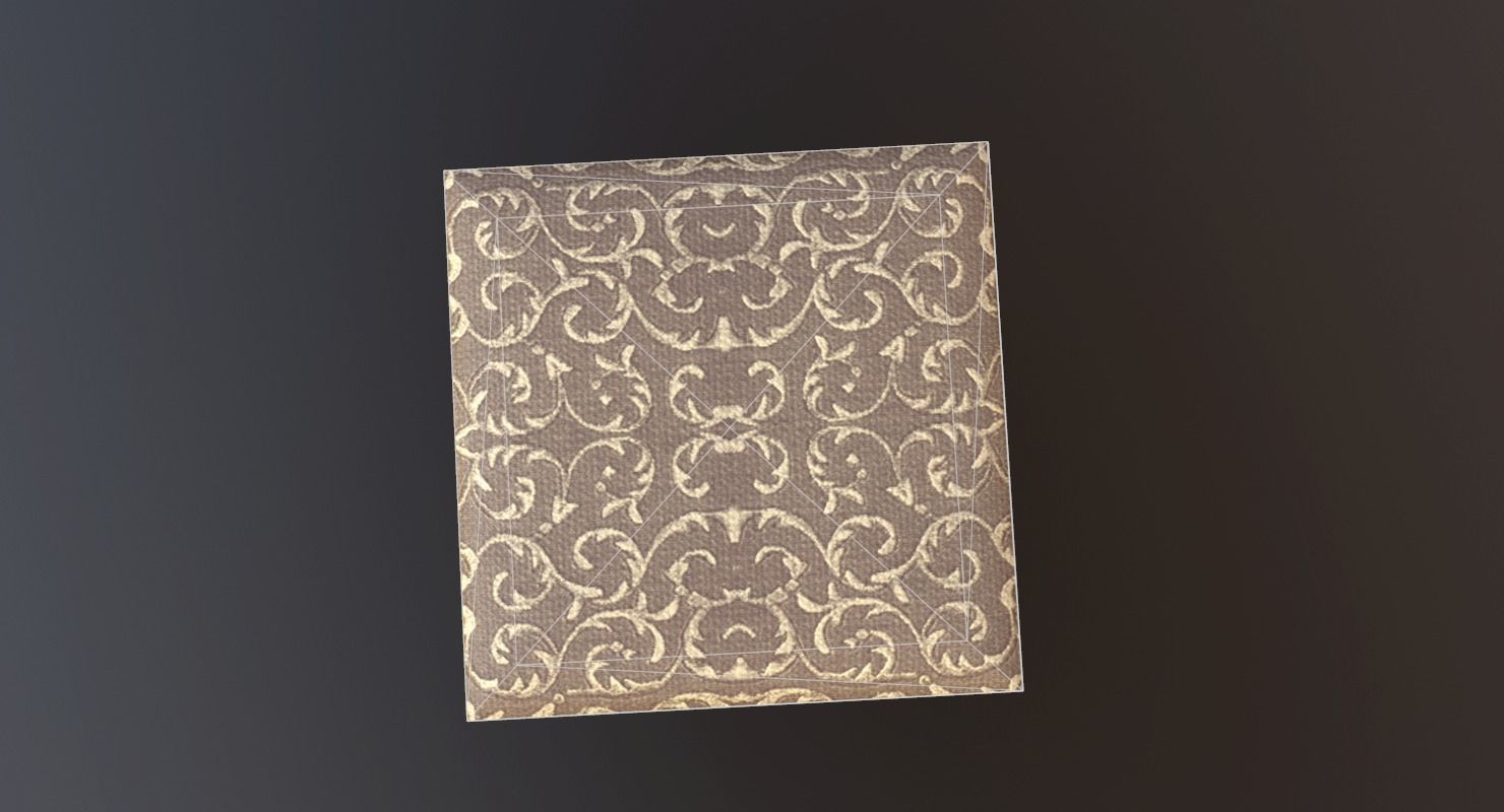 Stool Game Ready wooden prayer box Low-poly 3D model_9