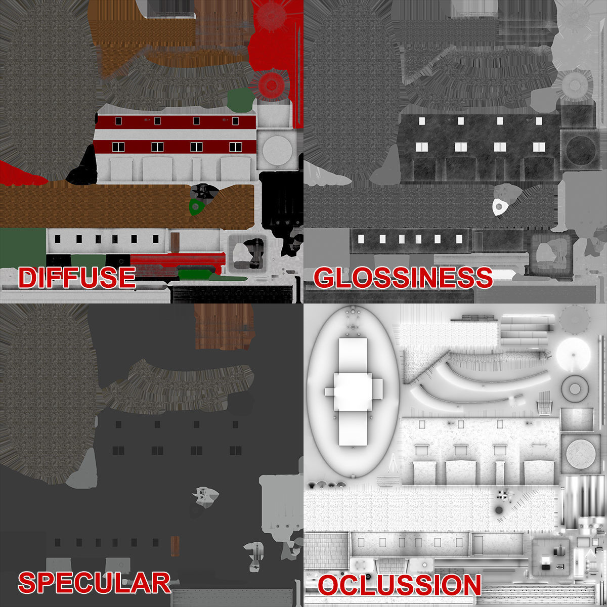 Light House Drogden Low-poly 3D model_16