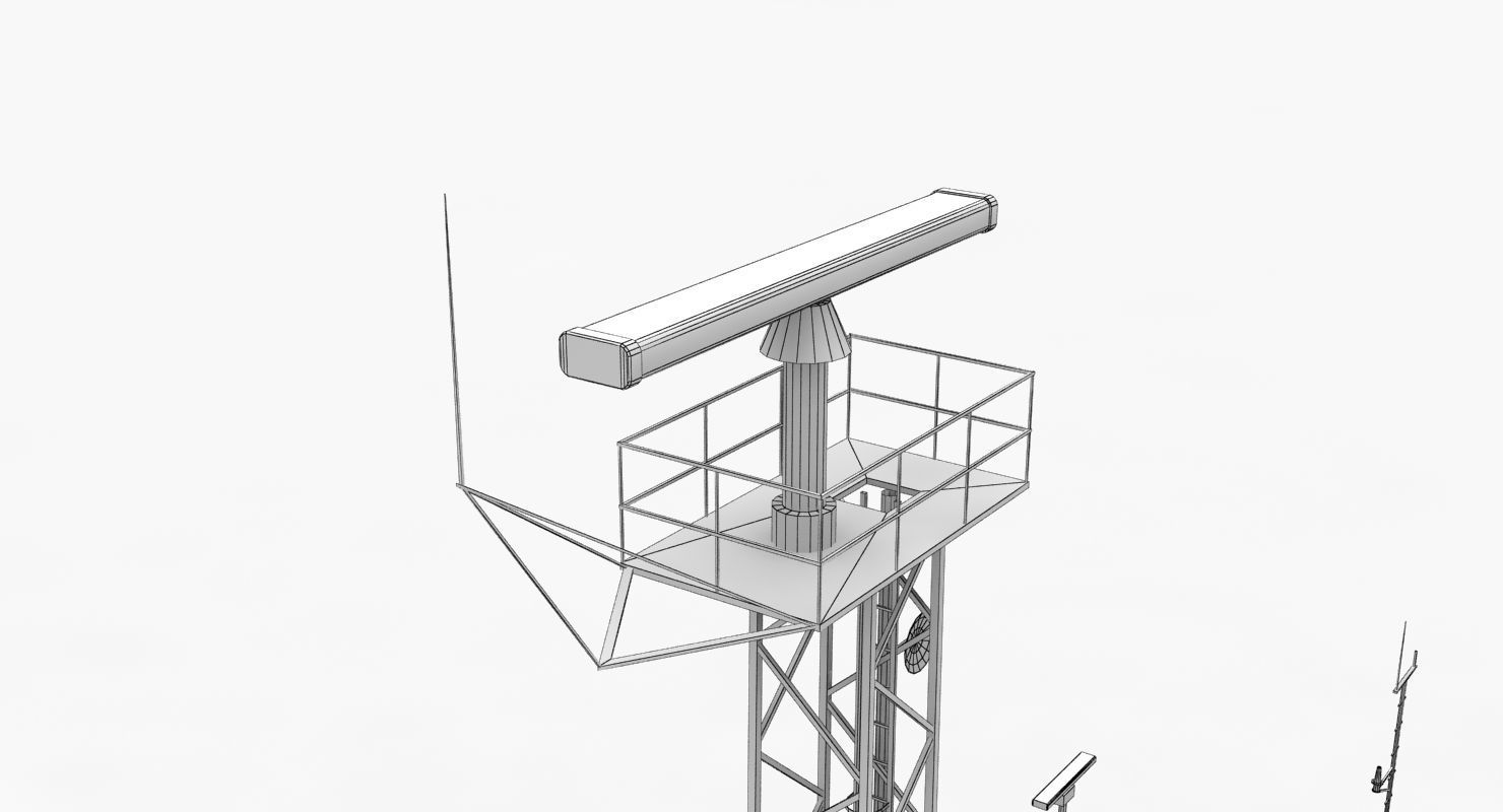 Light House Drogden Low-poly 3D model_13