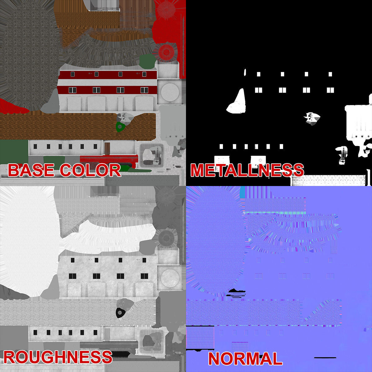 Light House Drogden Low-poly 3D model_17