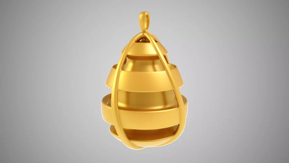 Pear Necklace 3D print model