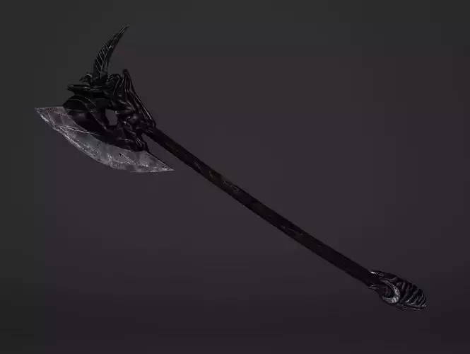 Two Handed Battleaxe Low-poly 3D model