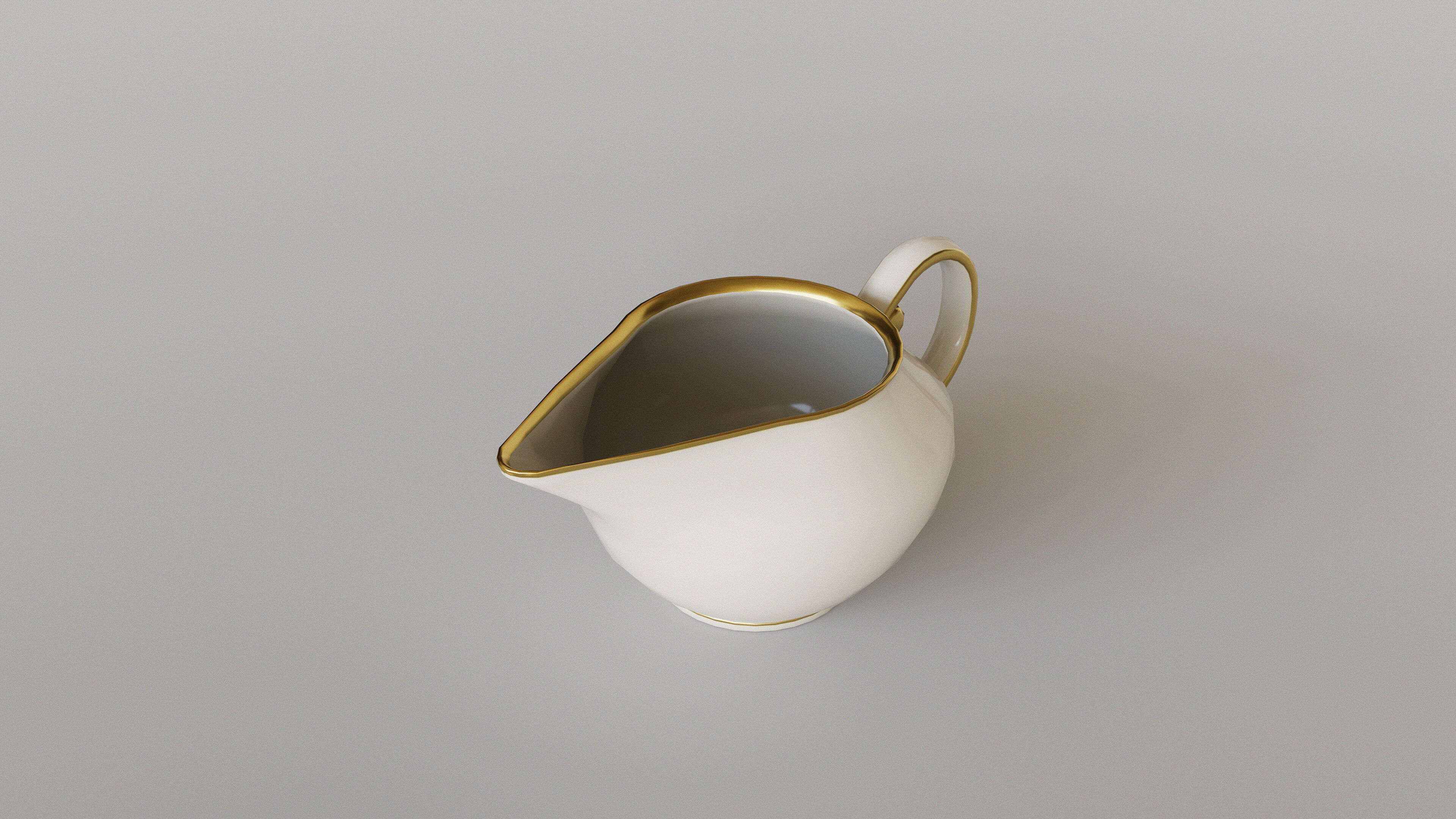 China Tea Set Low-poly 3D model_6