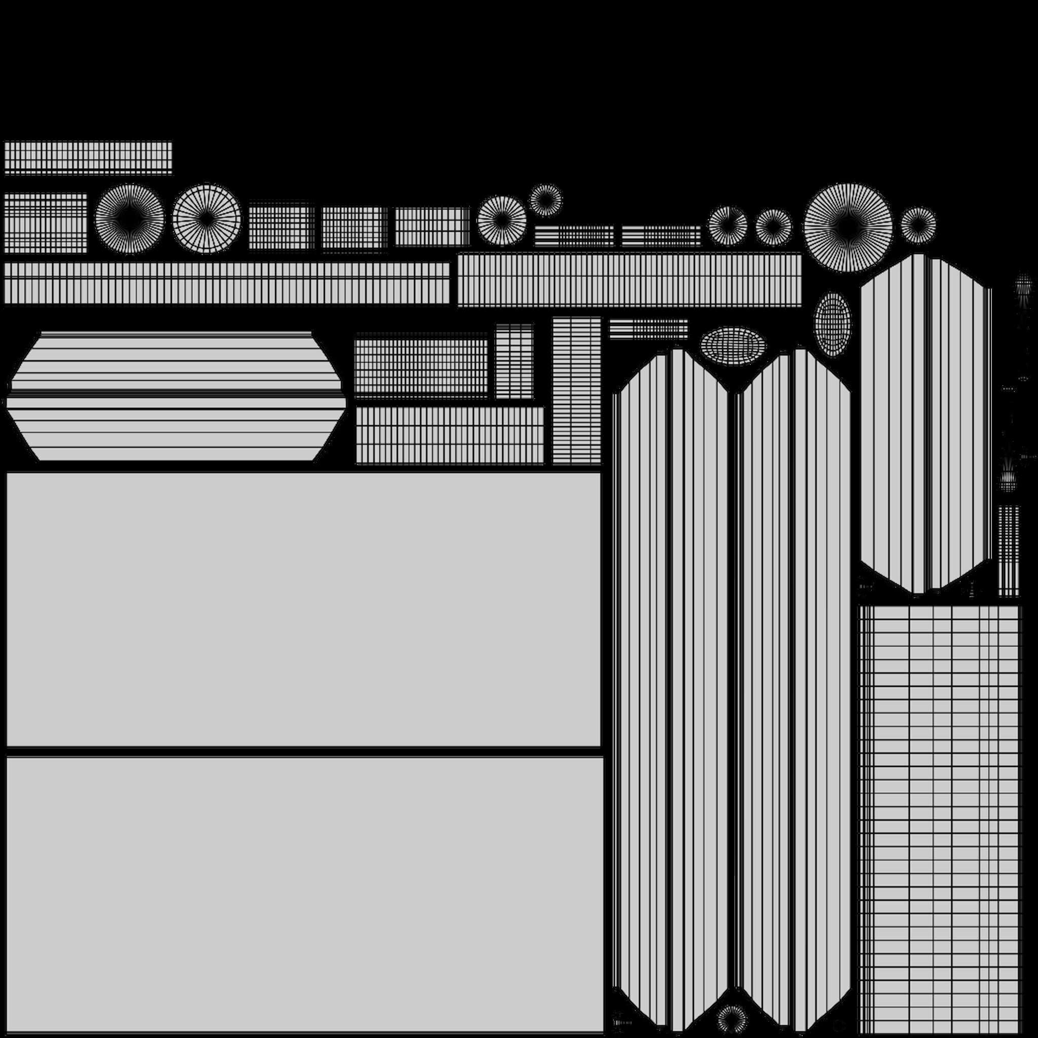 China Tea Set Low-poly 3D model_27