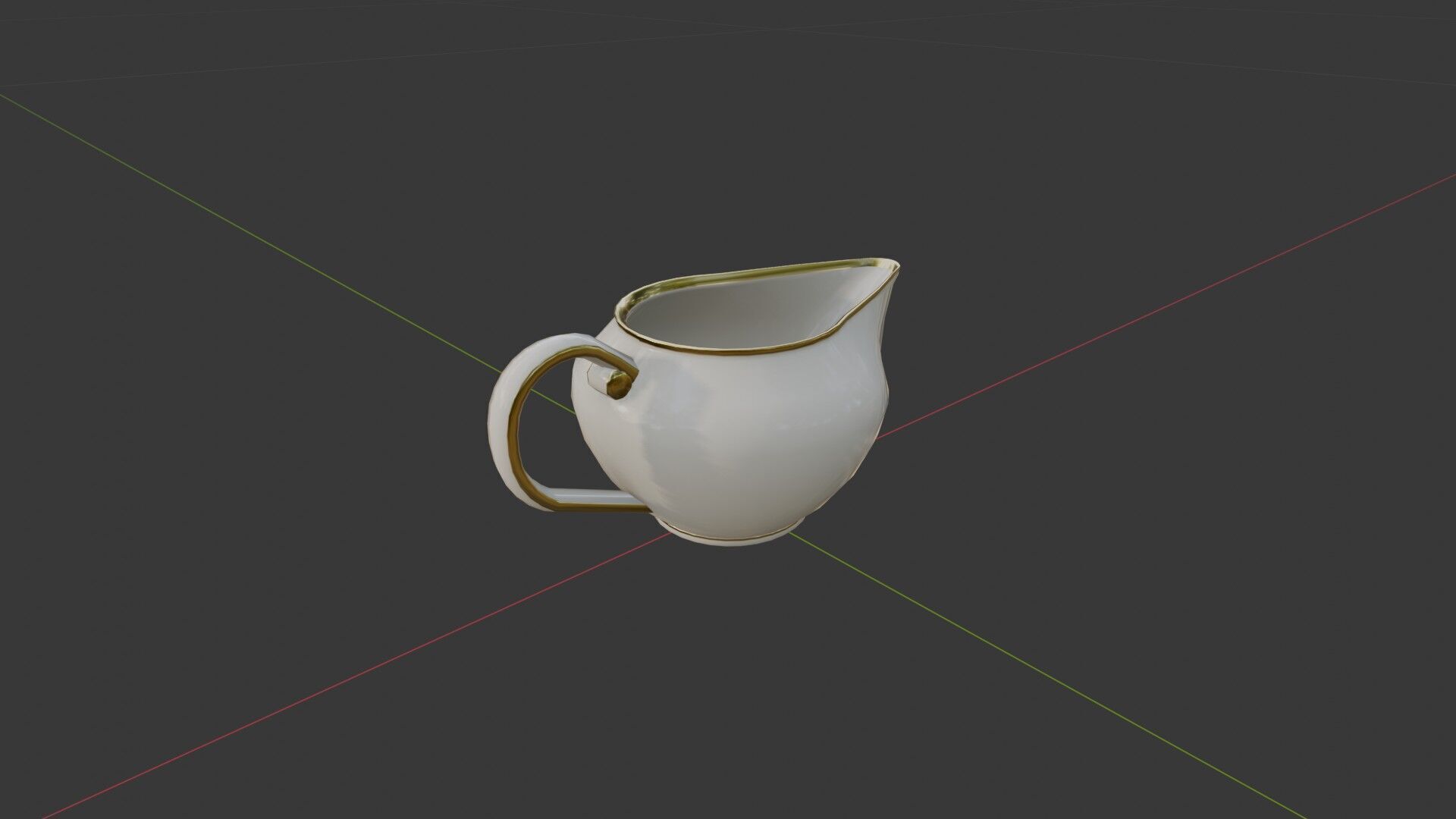 China Tea Set Low-poly 3D model_17