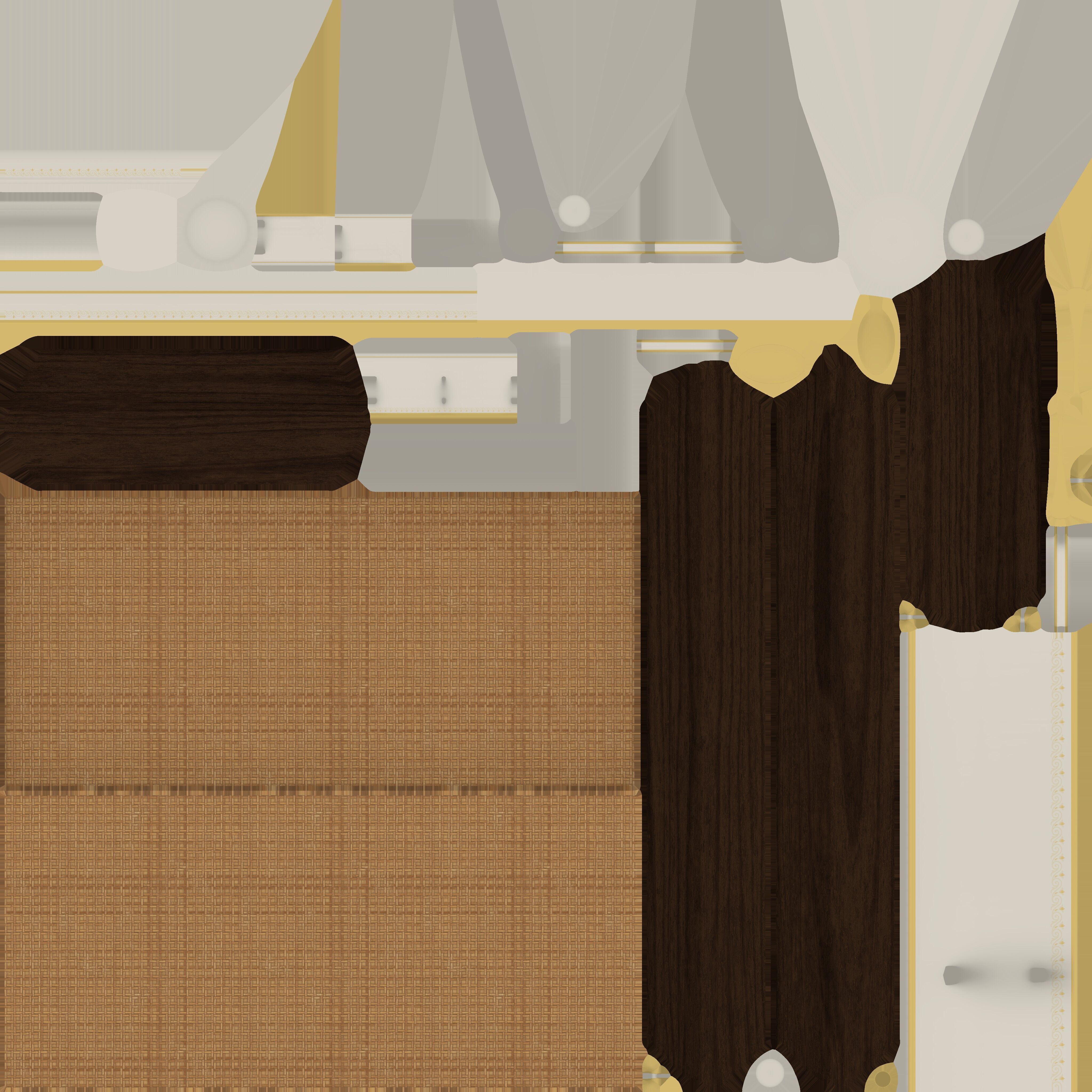 China Tea Set Low-poly 3D model_26