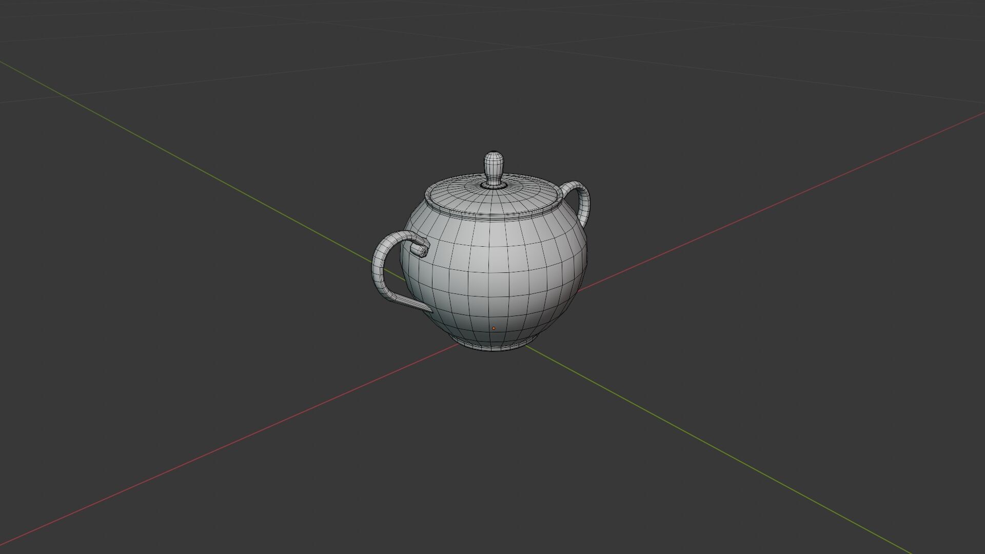China Tea Set Low-poly 3D model_16
