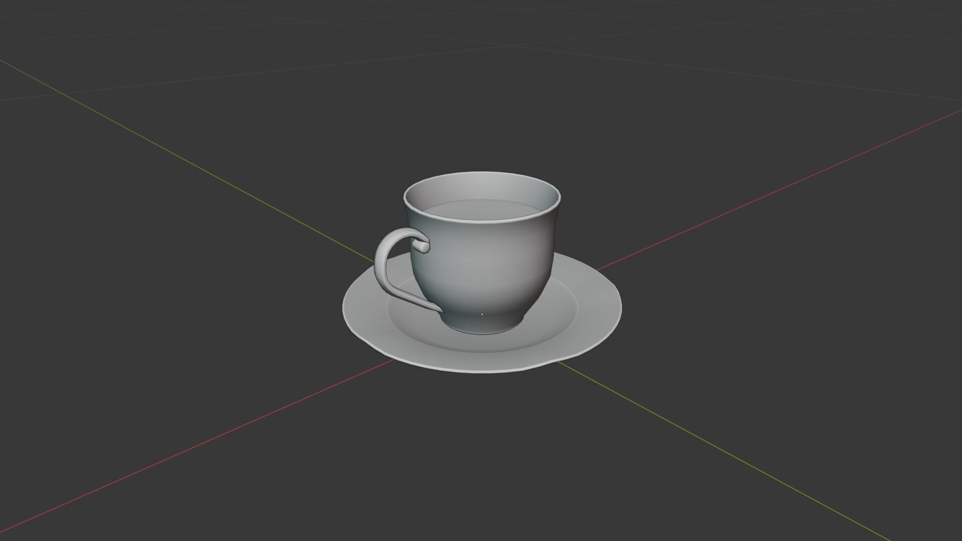 China Tea Set Low-poly 3D model_12