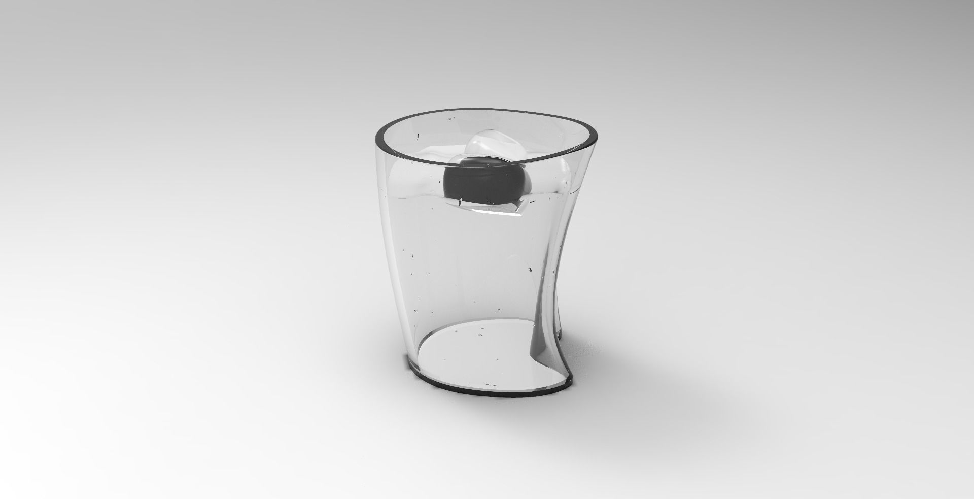 Glass Design Low-poly 3D model_8