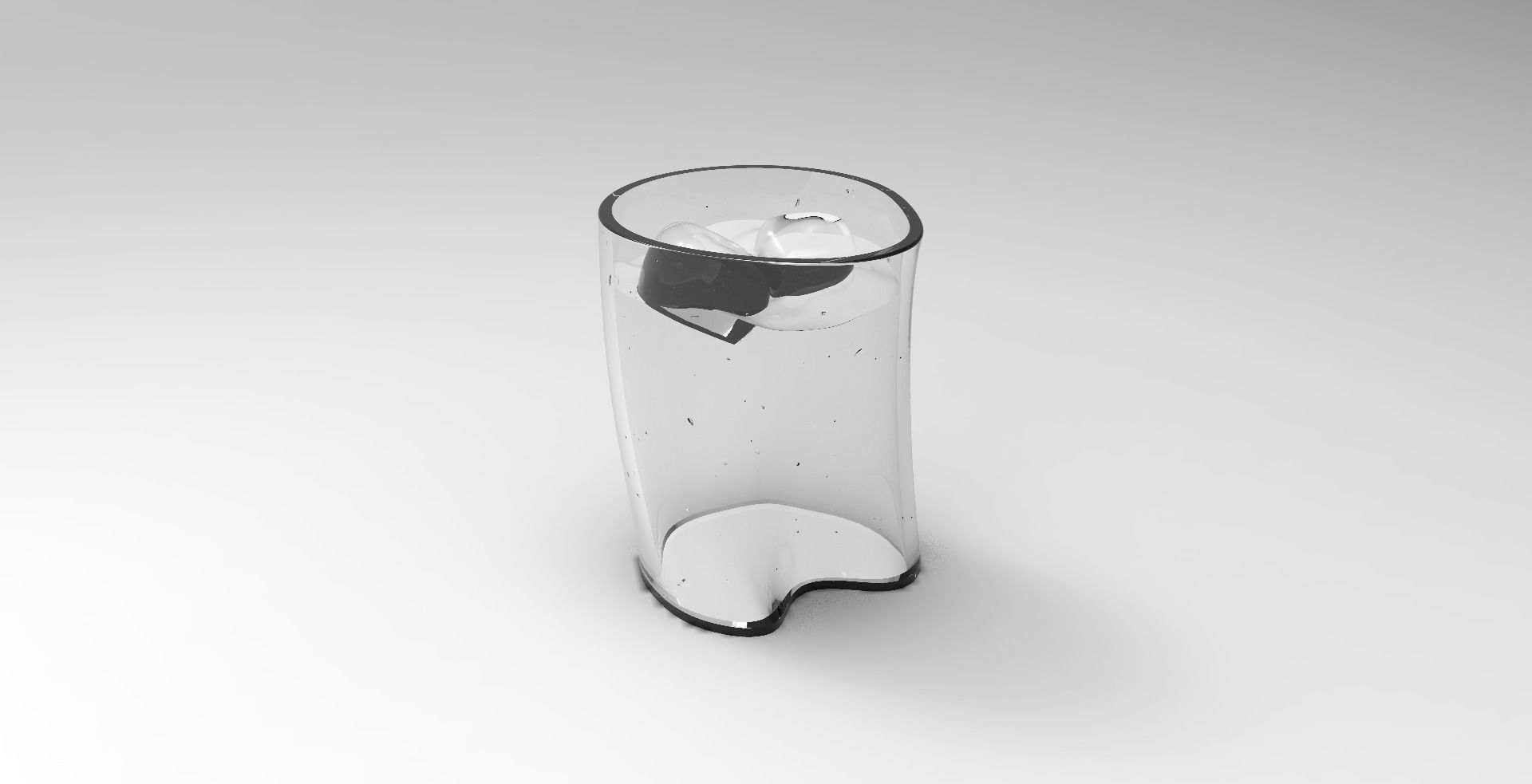 Glass Design Low-poly 3D model_5