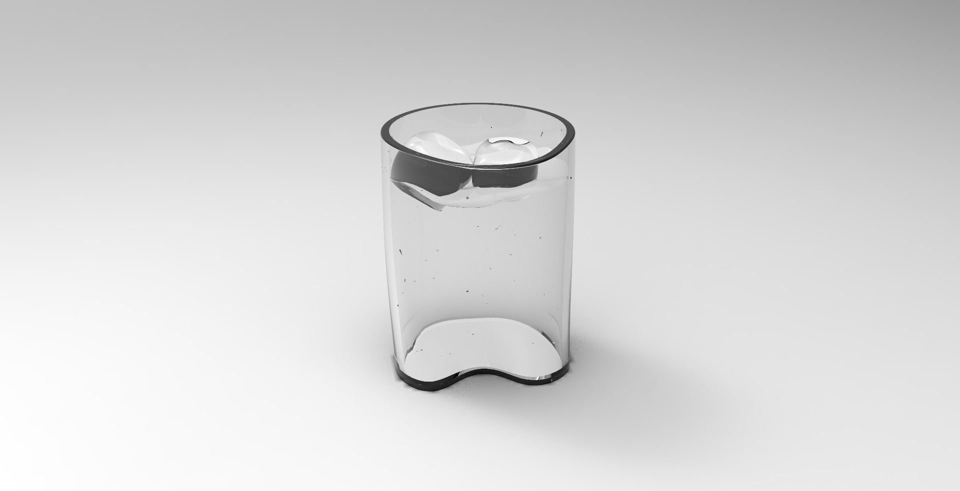 Glass Design Low-poly 3D model_4