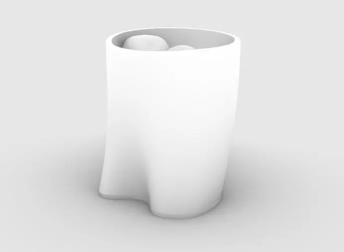 Glass Design Low-poly 3D model_0