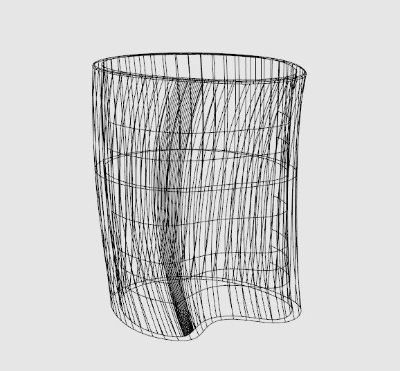 Glass Design Low-poly 3D model_2