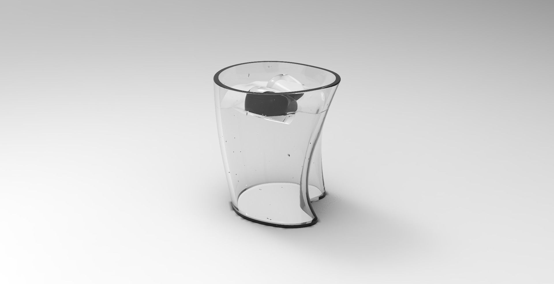 Glass Design Low-poly 3D model_7