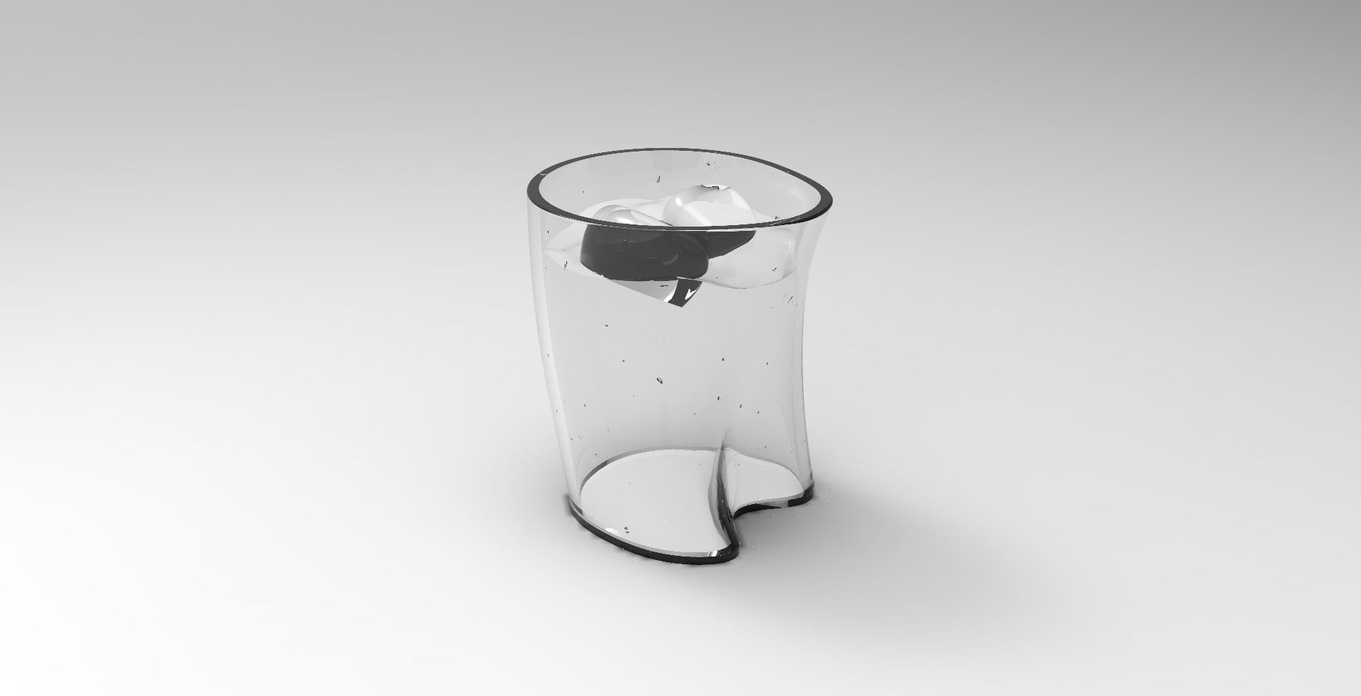 Glass Design Low-poly 3D model_6