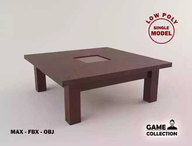 Tea Table 1 Lowpoly 