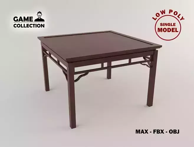 Chinese Table Lowpoly