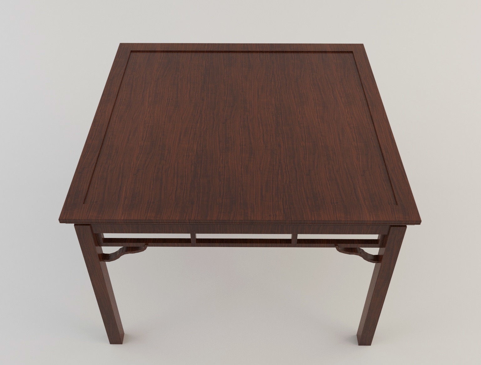 Chinese Table Lowpoly Low-poly 3D model_2