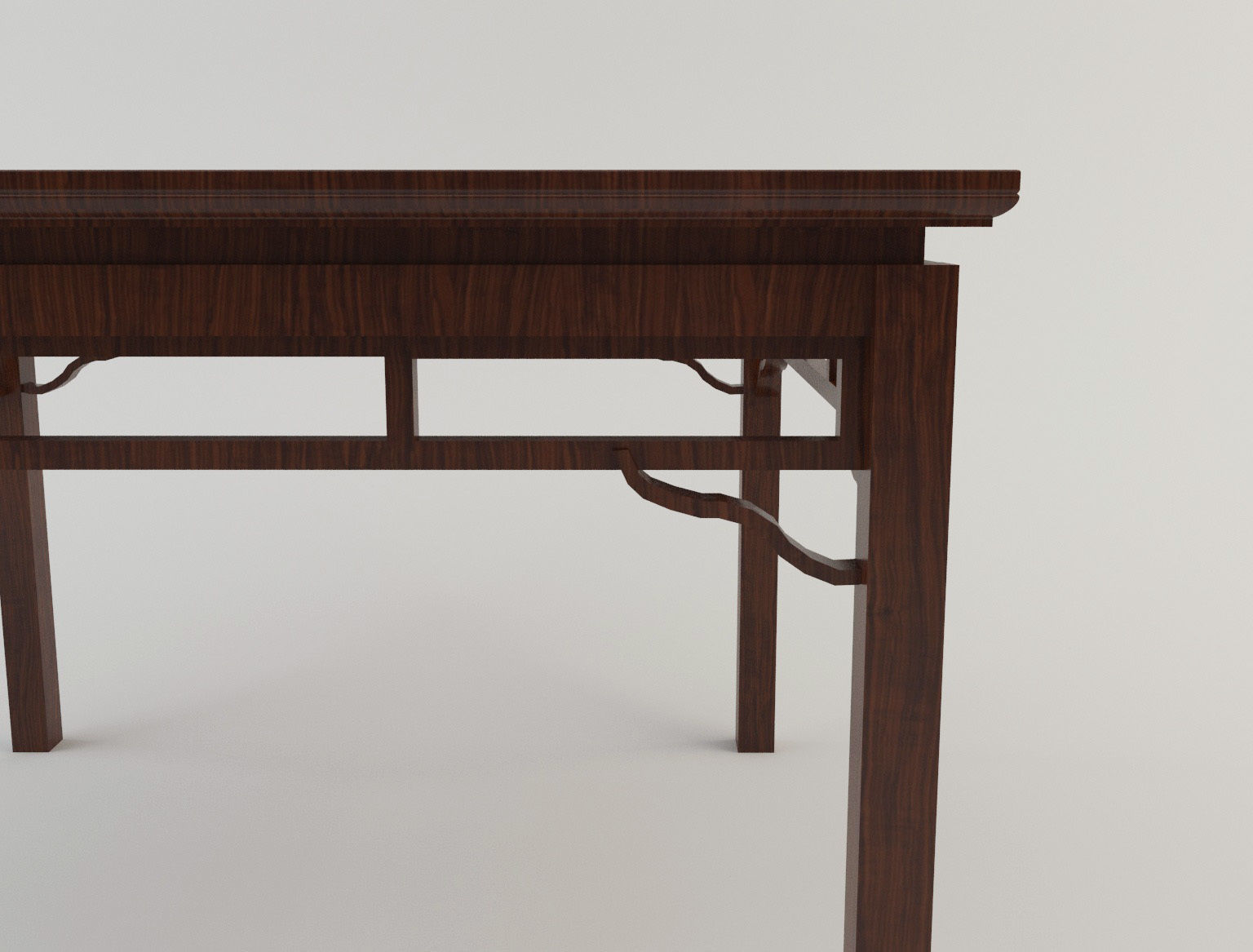 Chinese Table Lowpoly Low-poly 3D model_4