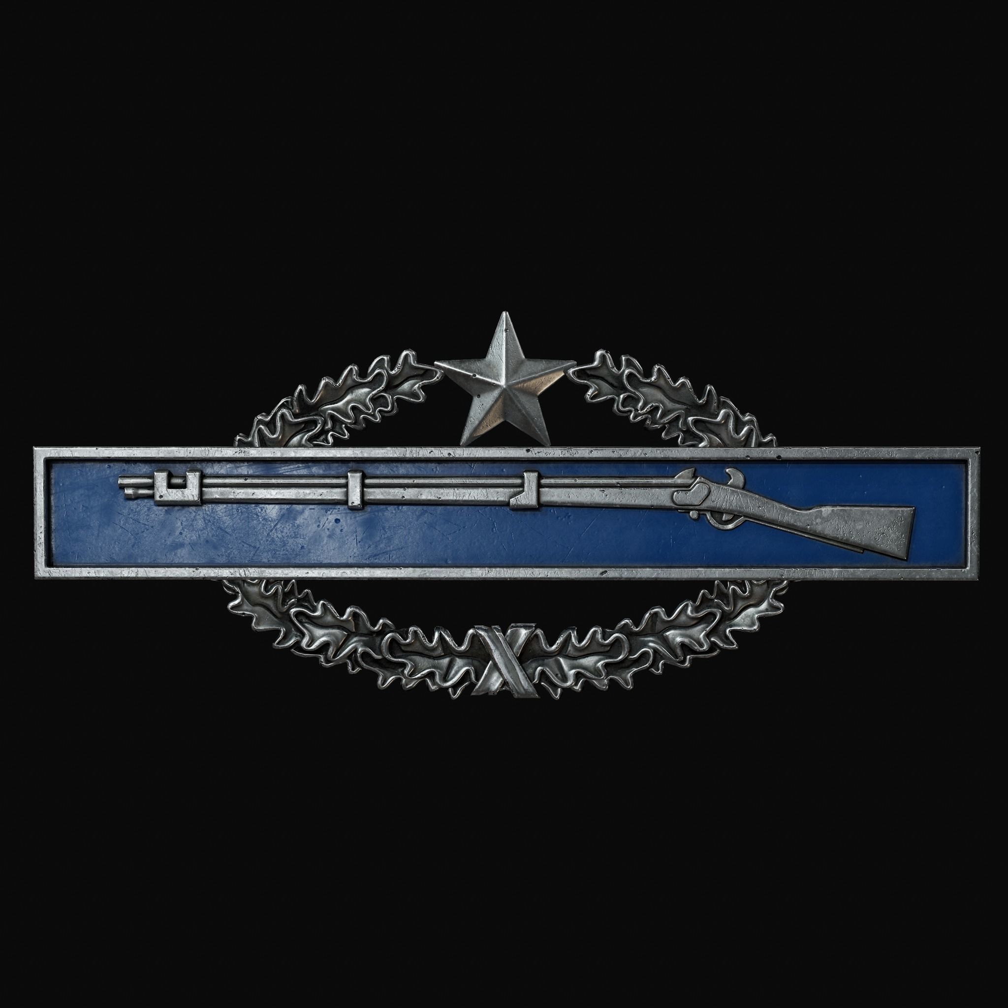 3D asset Combat Infantryman Badge CGTrader
