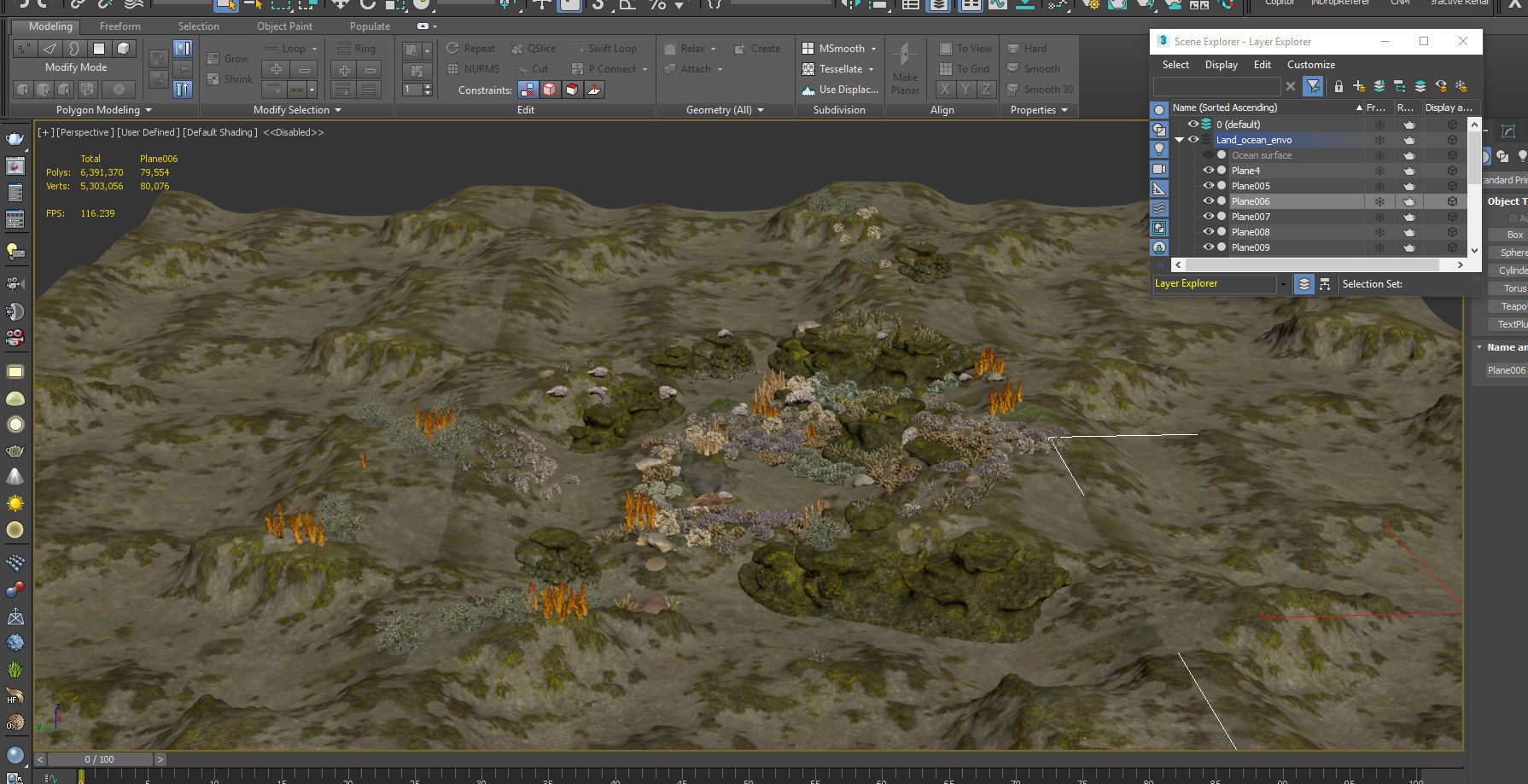 Underwater Coral Reef Habitat Ocean V3 Low-poly 3D model_18