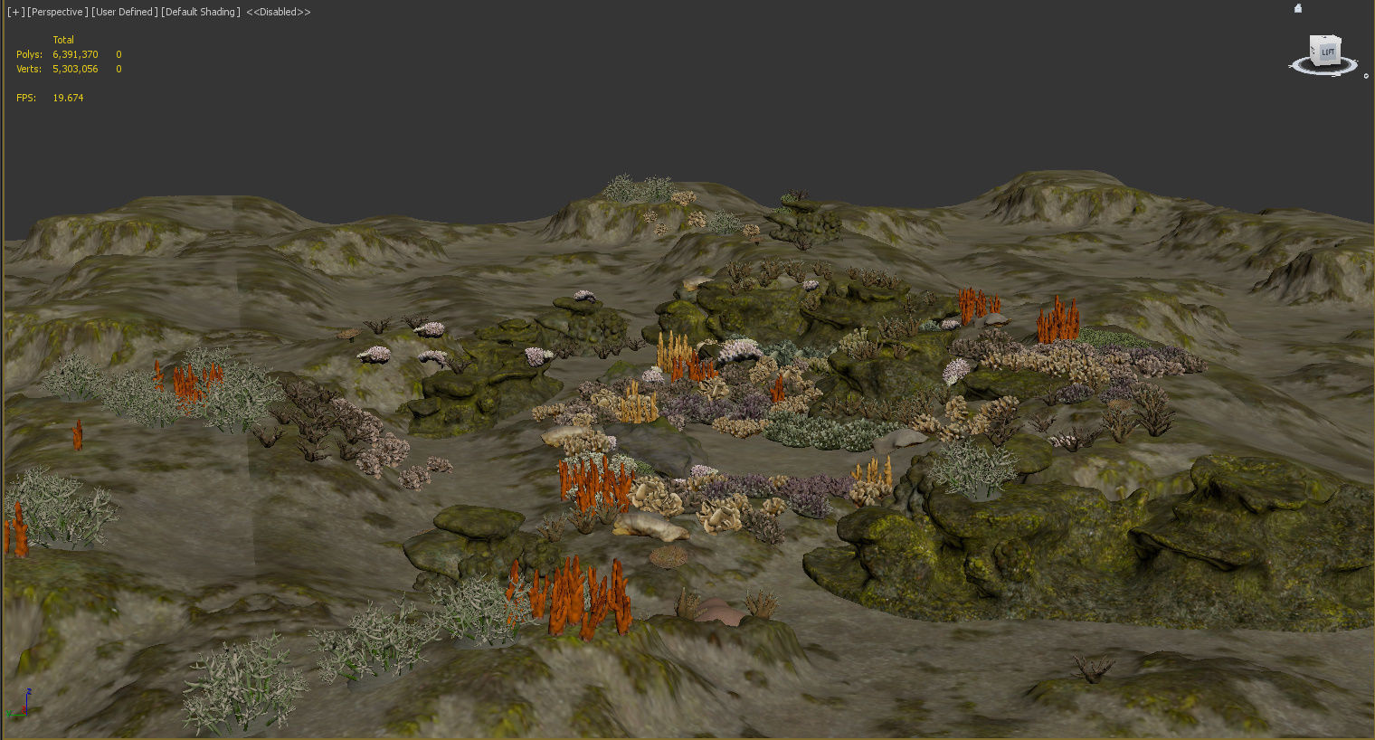 Underwater Coral Reef Habitat Ocean V3 Low-poly 3D model_14