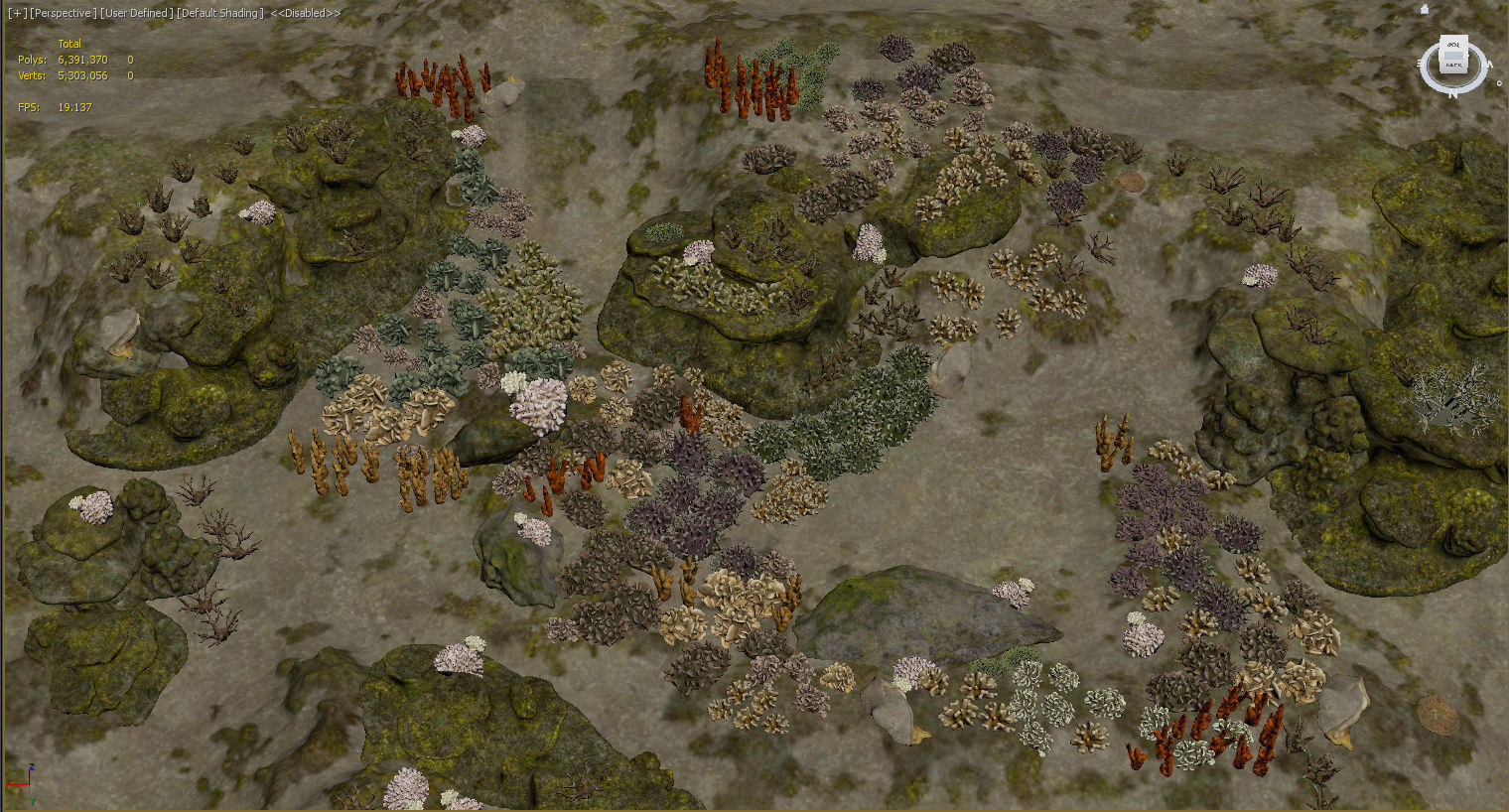 Underwater Coral Reef Habitat Ocean V3 Low-poly 3D model_17