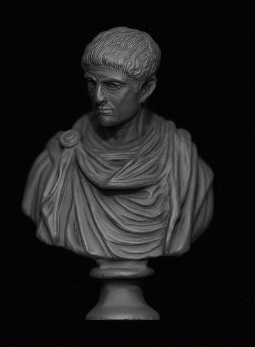 Constantine Emperor Bust 3D print model