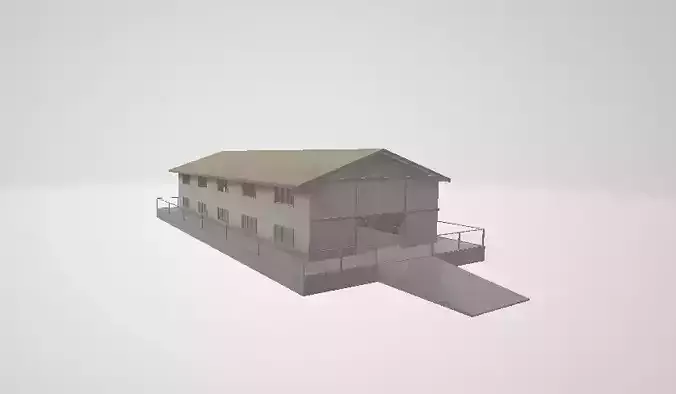 Warehouse  3d model for game
