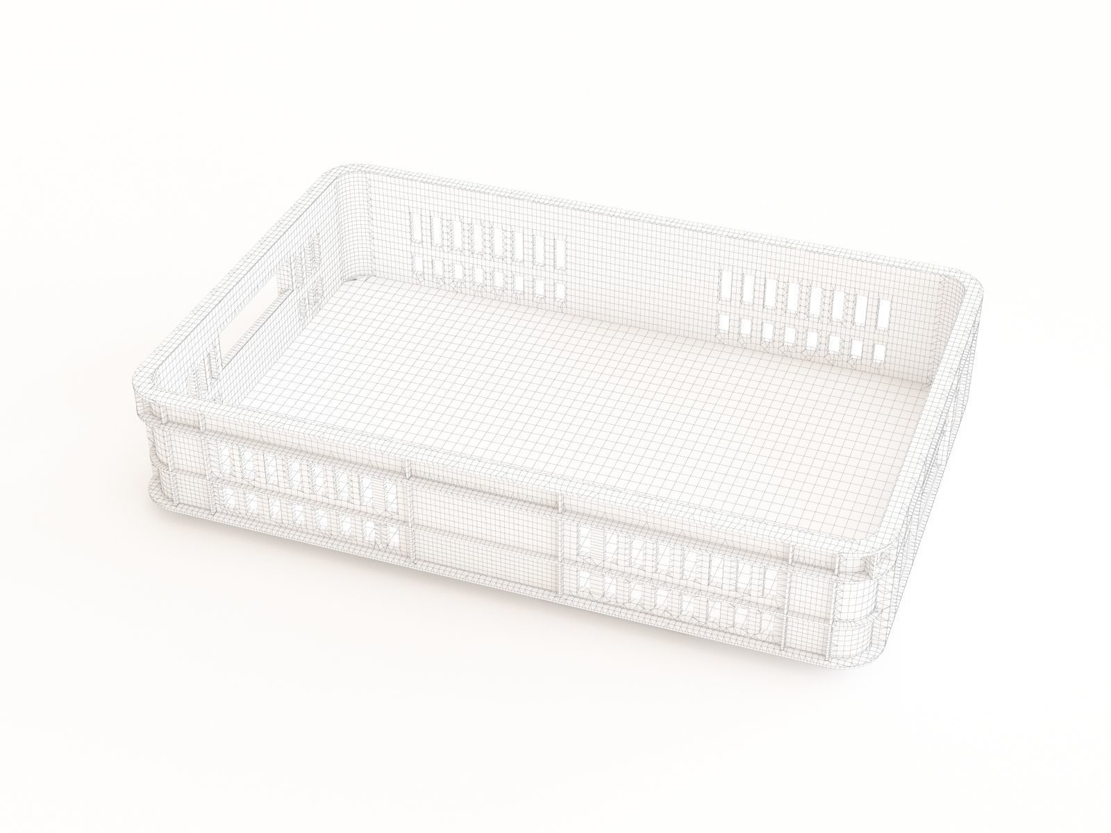 Plastic crate 28 3D model_1