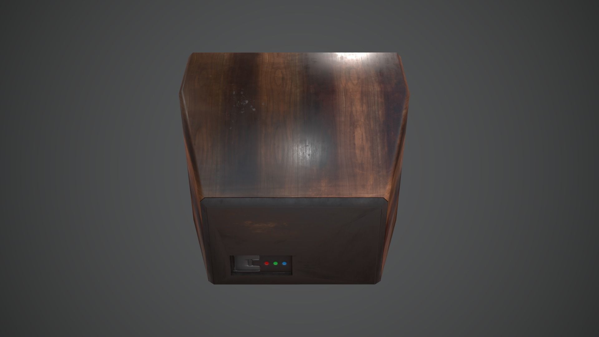 TV Retro PBR LowPoly Low-poly 3D model_9