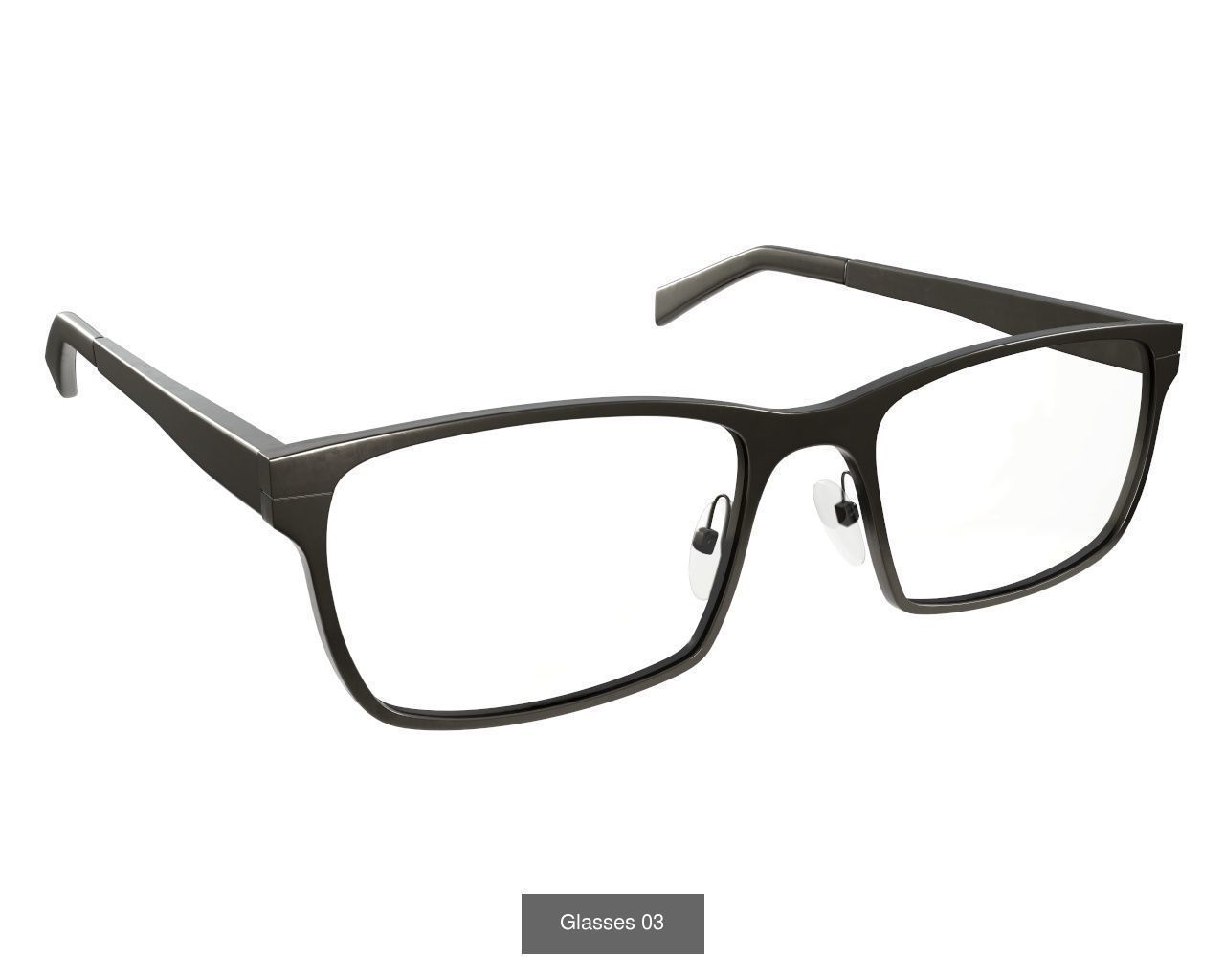 Glasses collection pair of with frames and clear lenses _26