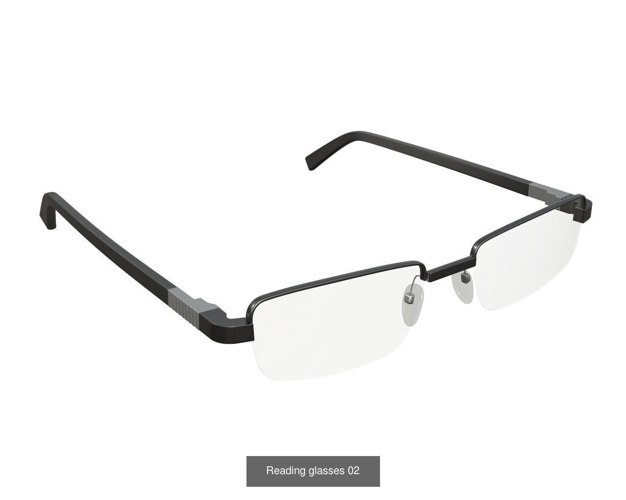 Glasses collection pair of with frames and clear lenses _36