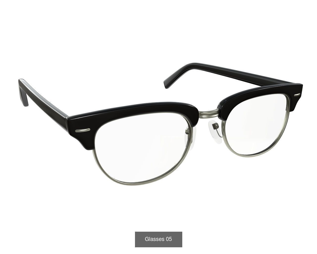 Glasses collection pair of with frames and clear lenses _28