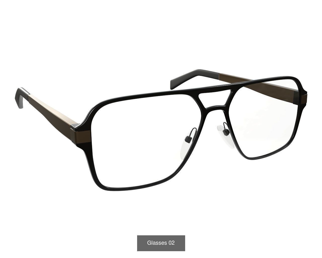 Glasses collection pair of with frames and clear lenses _25