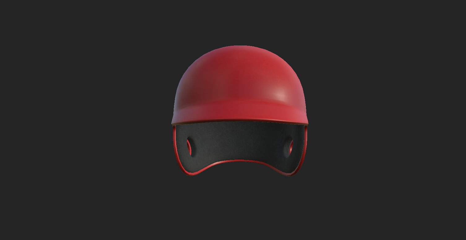 Baseball Helmet  3D model_8