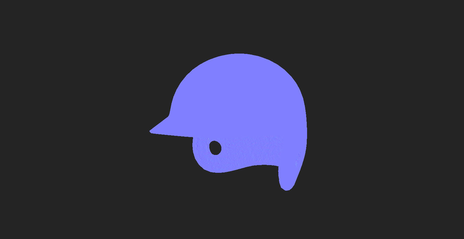 Baseball Helmet  3D model_7