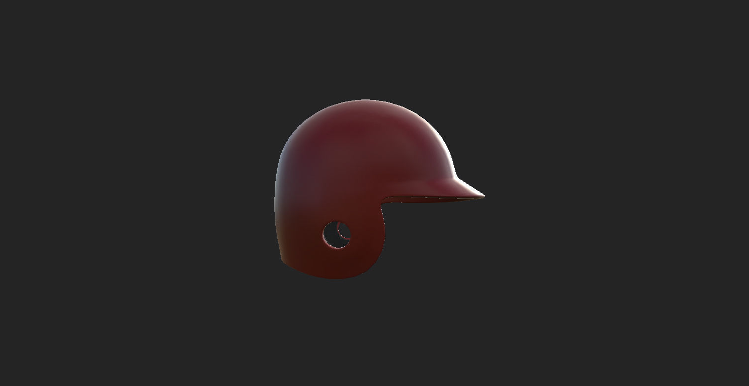 Baseball Helmet  3D model_10