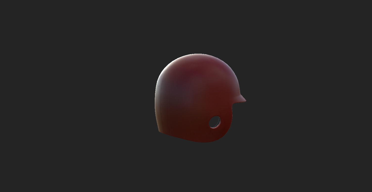 Baseball Helmet  3D model_11