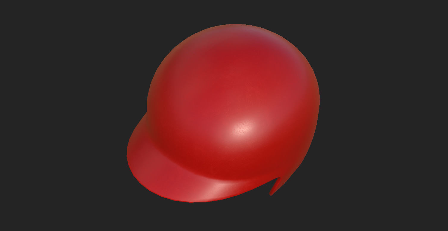 Baseball Helmet  3D model_15