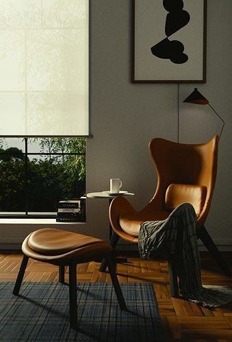 Lounge Room  3D model 2