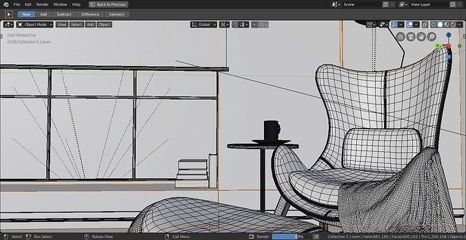 Lounge Room  3D model 3