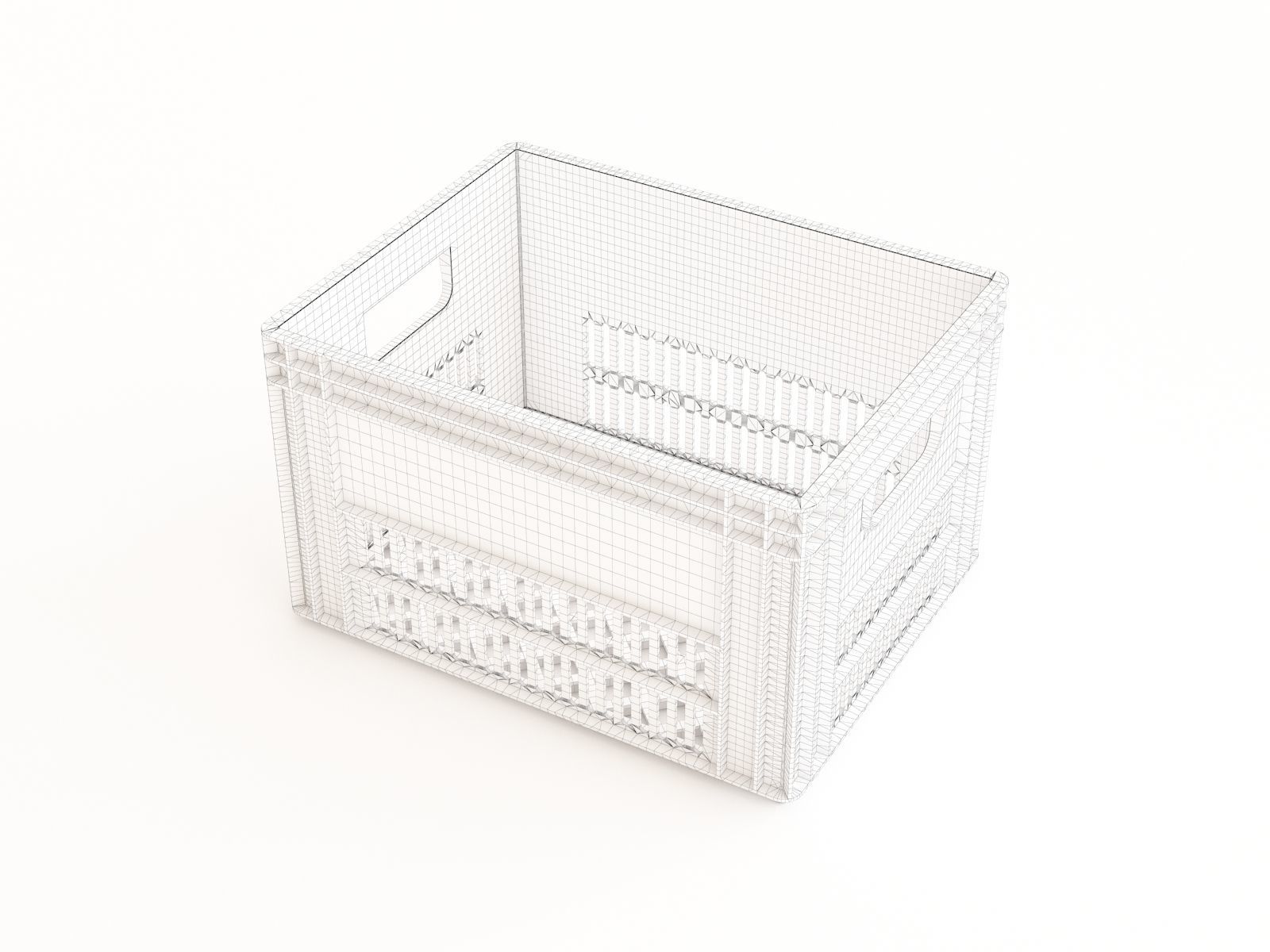 Plastic crate 29 3D model_1