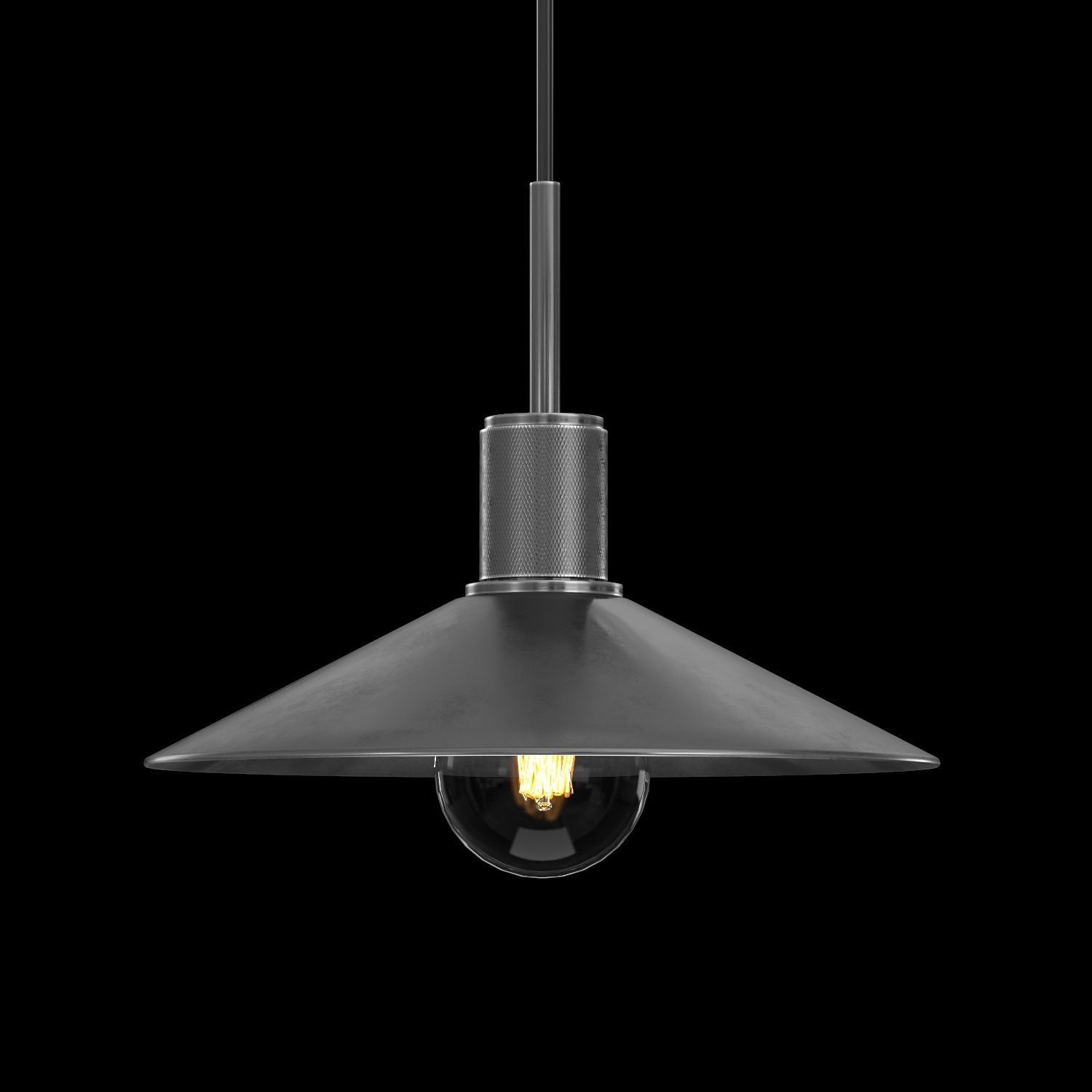 UTILITAIRE SLOPE METAL SHADE PENDANT 3D model_3