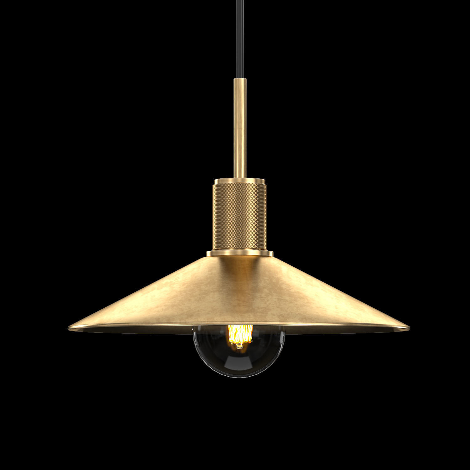 UTILITAIRE SLOPE METAL SHADE PENDANT 3D model_2