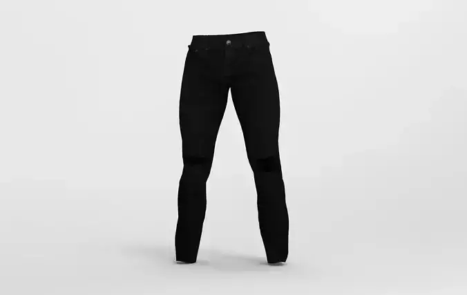 Mens black Levi s Jeans with 4k Texture